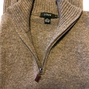 J Crew 1/4 zip wool sweater